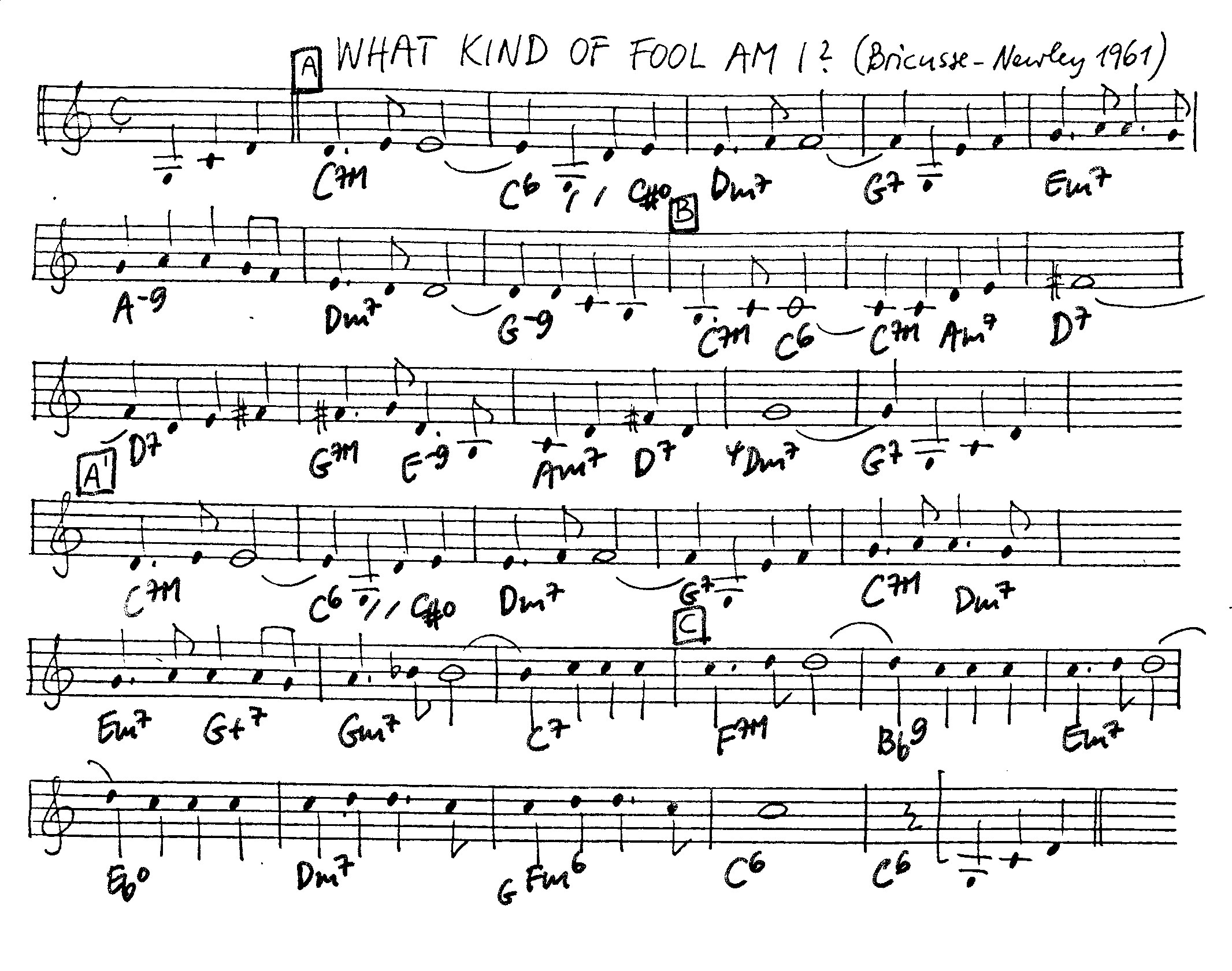 what kind of fool am i leadsheet – book us for your next 20s or gatsby event